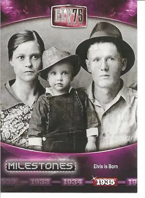 2010 Press Pass Milestones Elvis Complete Set (1-75) • $14.99