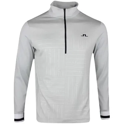 J Lindeberg Golf 1/4 Zip Grey Medium RRP £120 • £70