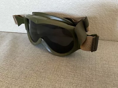 Vintage Military TYPE US Air Force Aviation Goggles Green Camino • $95