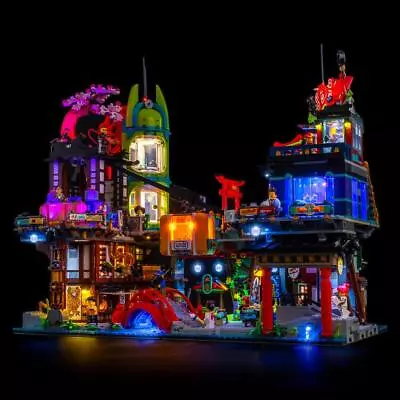 LIGHT MY BRICKS Kit For 71799 LEGO® Ninjago City Markets - NEW • $195