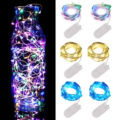 £1.98 • Buy 20/40 LED Fairy String Lights Micro Rice Copper Wire Xmas Light Battery Operated