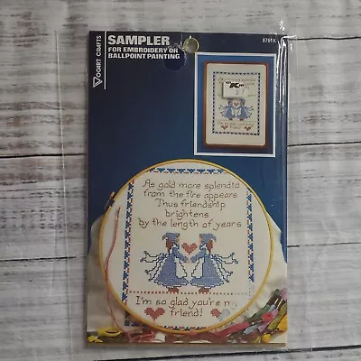 Vintage Vogart Crafts Sampler Friend Embroidery Or Ballpoint Painting Craft Kit • $12.99