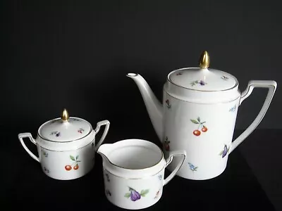 Baronet China Eschenbach Tea Pot Creamer Sugar Bowl Set Florence 5 Pieces W/lids • $49.95