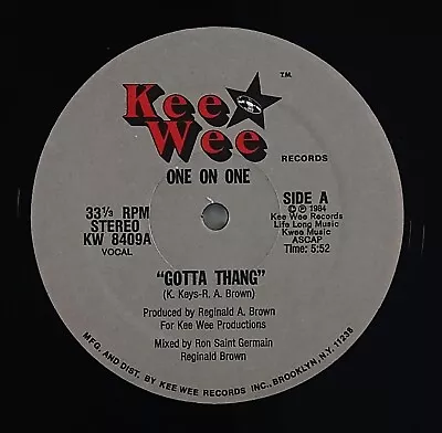 One On One  Gotta Thang  Modern Soul Boogie 12  Kee Wee HEAR • $8.49