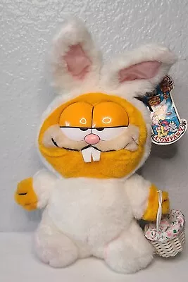 Vintage 12  Easter Bunny Garfield Plush With Basket • $0.99