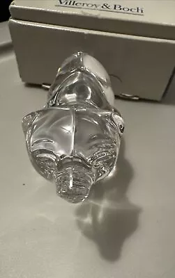 Villeroy & Boch Crystal Clear Glass Bear Figure Paperweight Ambiente • $34.99