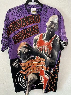 MAGIC JOHNSON T’s Chicago Bulls Michael Jordan Shirt Rare VTG Size L Brand New • $540