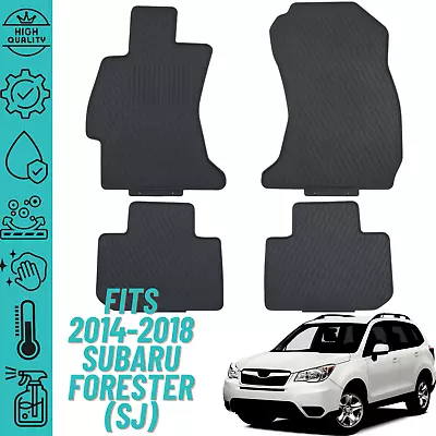 Floor Mats For Subaru Forester (SJ) 2014-2018 Heavy Duty All Weather 2-Row Set • $79.90