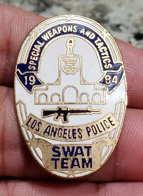 Vintage Obsolete Los Angeles Police SWAT Team 1984 Olympics Pin • $74.99