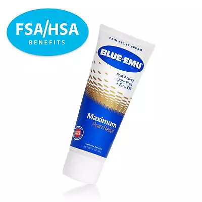 $29.62 • Buy Blue-Emu Maximum Pain Relief Cream For Arthritis, Muscles, And Joints, 3 Oz