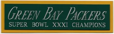 Packers Super Bowl Xxxi Nameplate For Autographed Signed Football Photo Helmet • $10