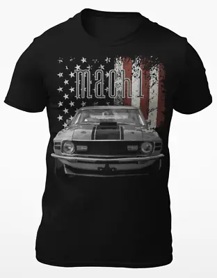 1970 Mustang Mach 1 American Classic Car Short-Sleeve Unisex T-Shirt • $28.30