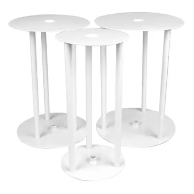  3 Sets Cake Stand Pp DIY Separator Plates Plastic Support Rods • £13.35