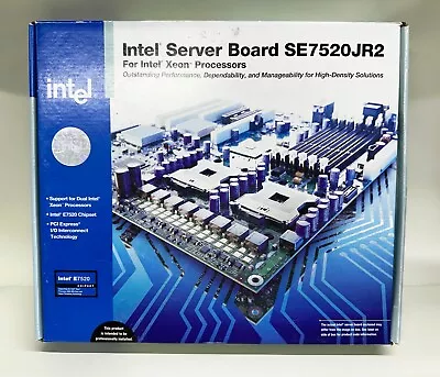 Intel Server Motherboard SE7520JR2 Dual Socket 604 DDR Open Box New • $199