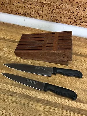 Masahiro Seki Japan MBS-26 High Carbon Steel Knife Set For Spyderco With Block • $69