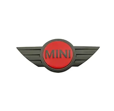 RED Black MINI Cooper CLUBMAN S FRONT HOOD Emblem Badge Stickers R50 R52 R57 ONE • $17.99