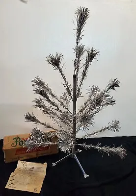 Vintage The Sparkler Pom Pom 3 Foot Aluminum Christmas Tree M-325 Incomplete • $180