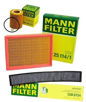 Mann Oil Air Carbon Cabin Filter Service Kit For BMW E46 2001-2005 E83 2004-2006 • $50.95