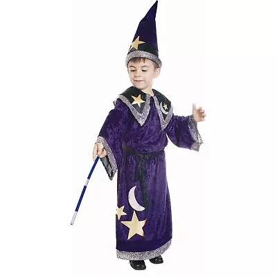 Wizard Costume For Kids - Warlock Robe And Set For Boys By Dress Up America • $34.99