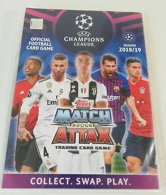 £24.89 • Buy Champions League Match Attax Football Folder 2018/19 With 133 Cards
