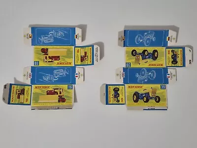 Joblot Matchbox Lesney Original Boxes Only Box Type G 16 Case 37 Ford Tractor • £7.50