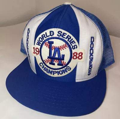 Vintage LA Los Angeles Dodgers 1988 MLB World Series Snapback Champions Baseball • $49.95