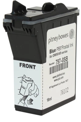 £79 • Buy Pitney Bowes Franking Ink Cartridge - Blue - DM50 (K700) Series & DM60 Series