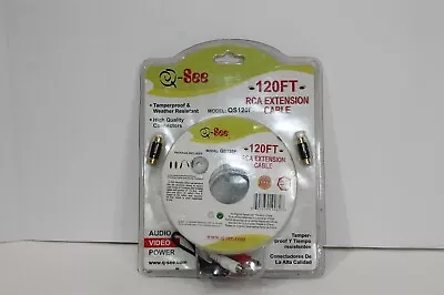 Q-see Qs120f 120 Ft Rca Extension Cable Sealed New • $14.95