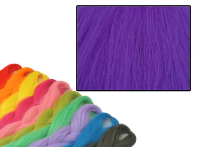 Cyberloxshop Phantasia Kanekalon Jumbo Braid Neon Violet Purple Hair Dreads • £4.79