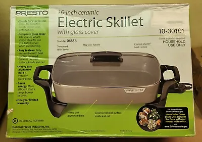 BRAND NEW!  Presto National IND 06856 16  Ceramic Electric Skillet • $44.99