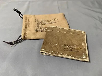 $20 • Buy Timberland Suede/Canvas Men's Slim Bifold Wallet, Brand New, Hard To Find