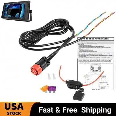 000-0127-49 Lowrance Power/Data Cable Replacement For HDS Series PC-30-RS422 • $34.90