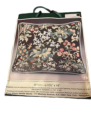 NEW Erica Wilson~~Millefleurs--Met Museum~~Needlepoint Kit~~11.5  X 14   14 Ct • $164.95