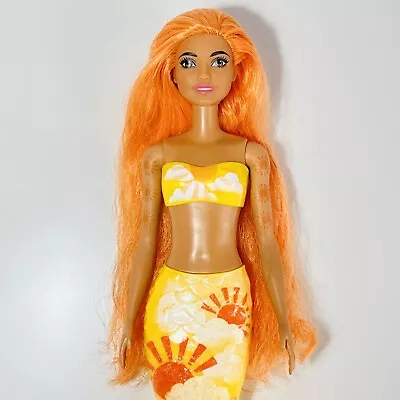 Barbie Colour Reveal Mermaid Doll Orange Suns Series 9 2021 Dreamtopia Mermaidia • £14.95