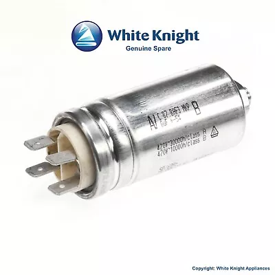 Tumble Dryer Capacitor White Knight  8Uf Motor  Fits All  Genuine Part • £11.97