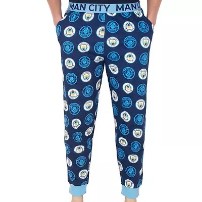 Manchester City Mens Lounge Pants Pyjama Bottoms OFFICIAL Football Gift • £9.99