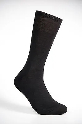 Luxury Men Merino Wool Socks Black !!! 10 PAIR PACK !!! • $40