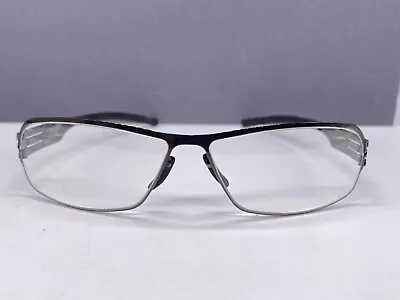 Ic Berlin Eyeglasses Frames Woman Men Rectangular Ye G.Silver Sold Out Sample M • £139.91