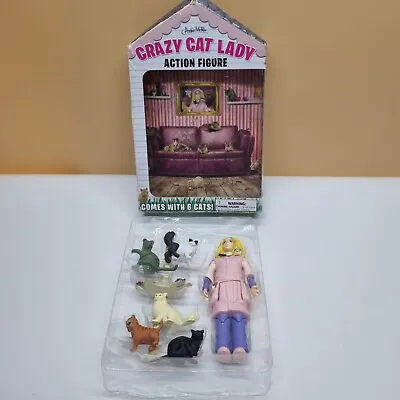 Crazy Cat Lady Action Figure Archie McPhee Novelty Gift Funny • £14.95