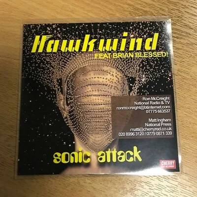 £9.99 • Buy Hawkwind Ft Brian Blessed - Sonic Attack - 1mix Radio Edit Cd Promo New