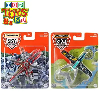 Matchbox Sky Busters Diecast Models  - Blade Force Helicopter & Sea Arrow. • £16.95