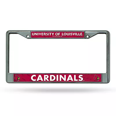 University Of Louisville Cardinals Chrome Metal License Plate Frame • $19.99