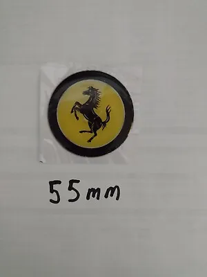  Steering Wheel Horn Button Ferrari Emblem Logo 55mm Diameter. Epoxy Domed 3D • $30