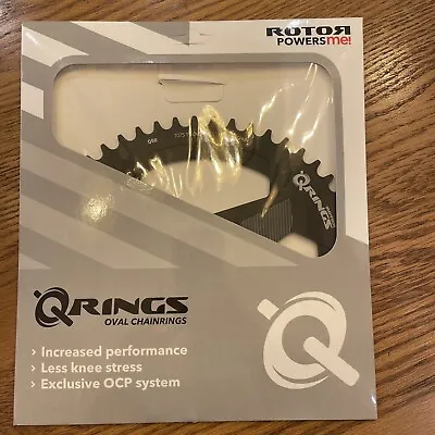 Rotor Oval Q Rings Chainrings 50T Black Direct Mount • £47.66