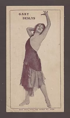 Gaby Deslys  VERA VIOLETTA  Al Jolson / Mae West 1912 Baltimore Advertising Card • $79.99