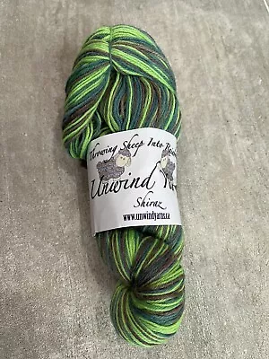 Discontinued Unwind Yarn Shiraz Superwash Sock Yarn - Scenic Forest - 450 Yards • $6.99