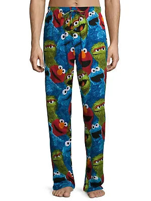 Official Sesame Street & Friends Comfy Lounge Pants! Cookie Monster Elmo Oscar • $19.99