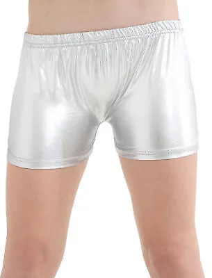 Girls KIDS Ladies Neon Metallic Hot Pants Summer Shorts Dance Gym Tutu  Pant • £3.99