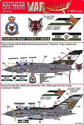 Kits World Decals 1/48 PANAVIA TORNADO GR4 Leads The Field Commemorative Schemes • $12.99