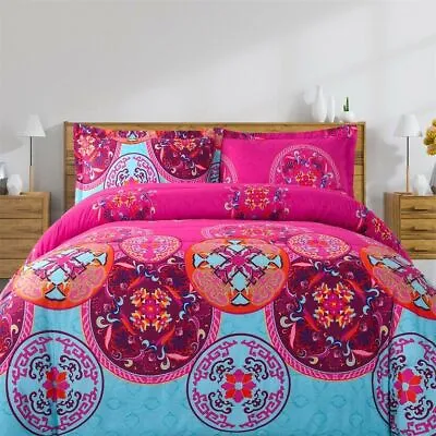 $37.25 • Buy 3 Pieces Red Comforter Set Flower Pattern Non-zippered Design Soft And Durable